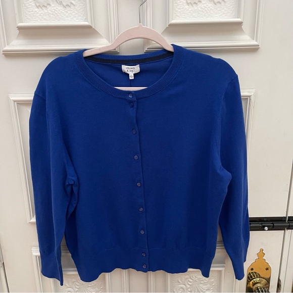 NWOT Crown & Ivy Blue Cardigan - XL - Picture 3 of 7